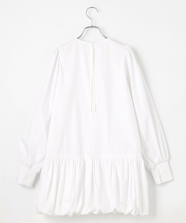 #Newans バルーンヘムブラウス ホワイト