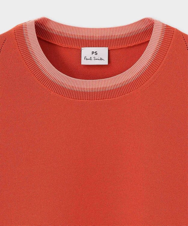 Paul Smith コントラストトリム ノースリーブニット コーラル