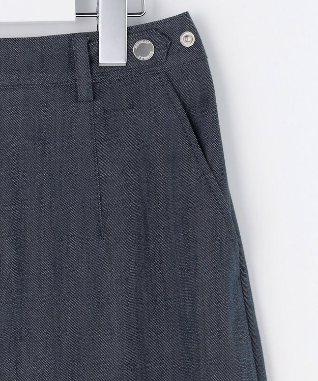 J.PRESS LADIES S 【WEB限定】セルロースシャンブレー ナロー スカート 【WEB限定】ネイビー系