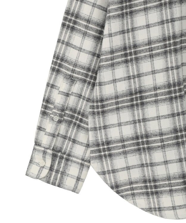 AMERICAN HOLIC ビエラ起毛チェックシャツ Ivory