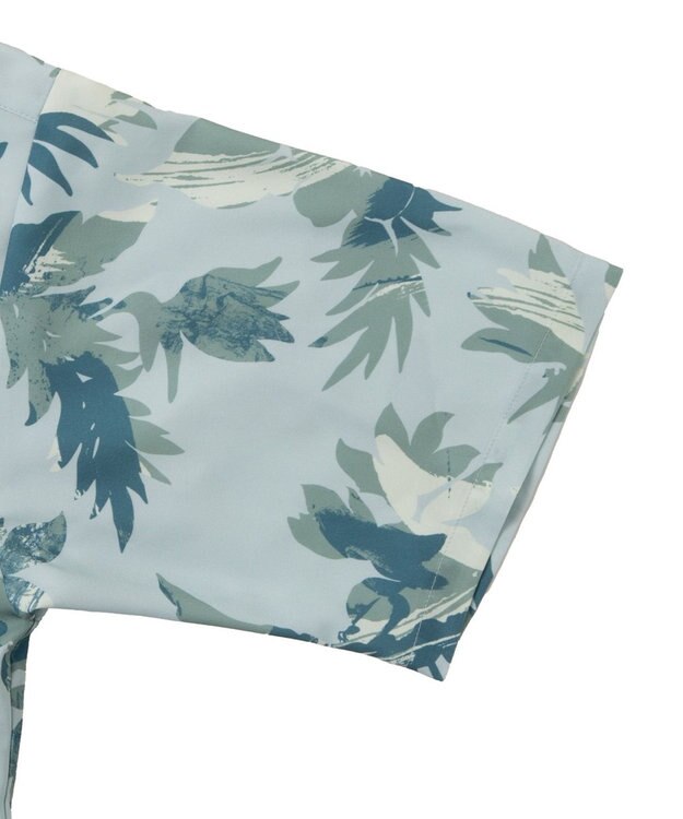 WEGO 【ユニセックス着用ITEM/MLサイズ展開】トロミアロハシャツ（S） サックス