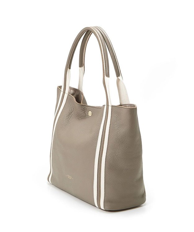 TOPKAPI 【TREASURE TOPKAPI】ソフトシュリンク テープコンビ A4 トート バッグ グレージュ