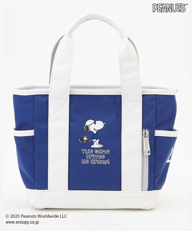 23区GOLF 【UNISEX】『PEANUTS』コラボ　保冷機能付きカートバッグ　JOE COOLのクールなイラスト ブルー系