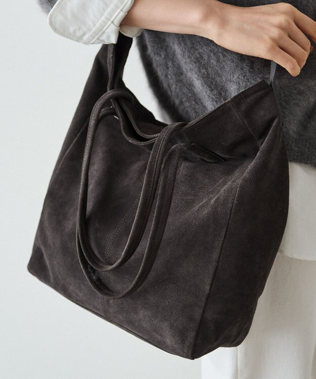 russet スエード2WAYトートバッグ(CE-1577) Gray