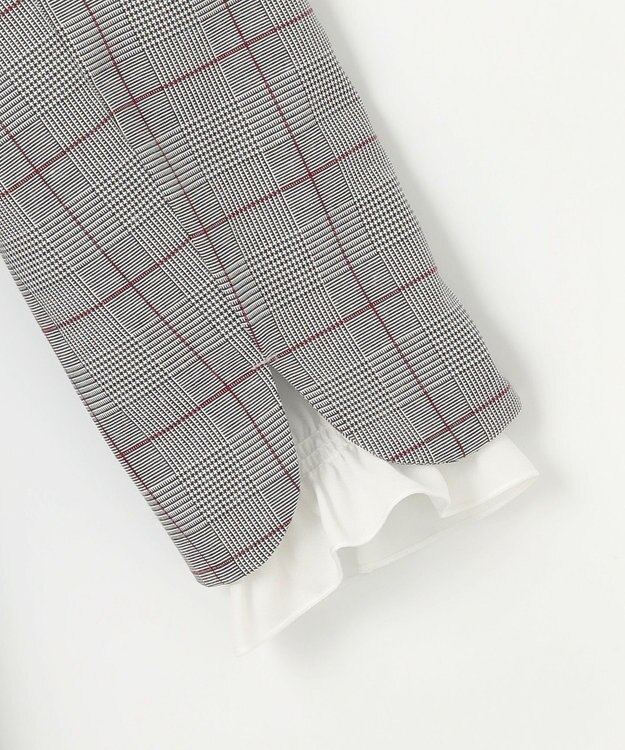 組曲 KIDS 【150-170㎝】グレンチェックジャケット＆プリーツワンピース セット ネイビー×チェック系