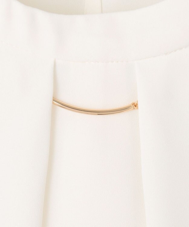 ANY L 【洗濯機可/2WAY】ボウタイブラウス オフ