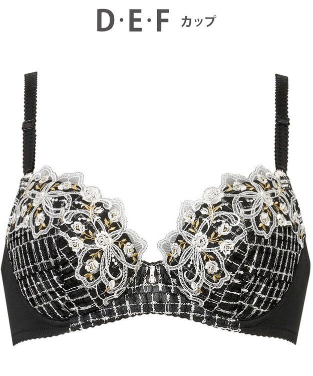 Wing ブラジャー Wing Lesiage 自然なまるみシルエット ソフトなつけごこち 【2960シリーズ】 ブラ PB2960 ウイング／ワコール ブラック