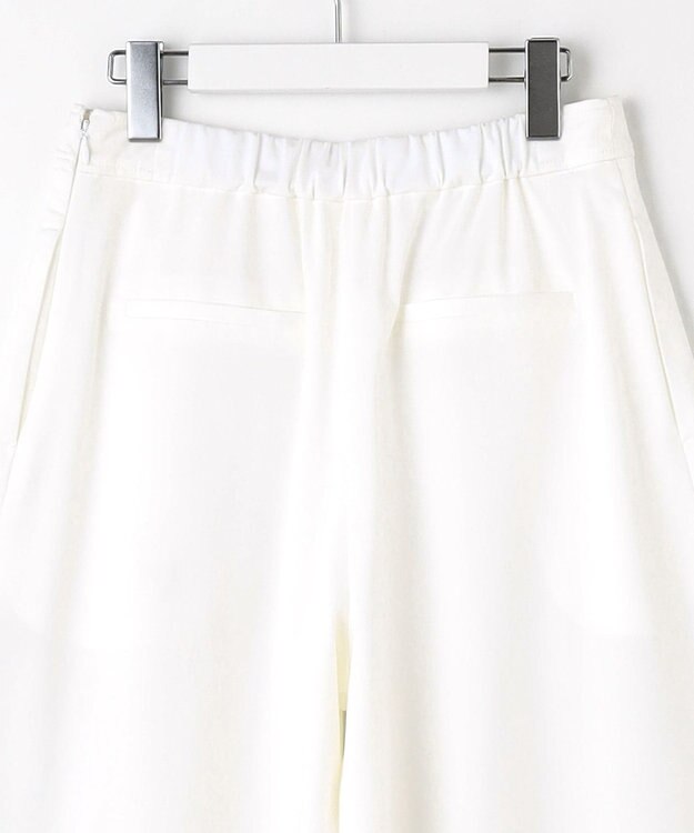 J.PRESS LADIES 【WEB限定カラーあり・洗える】トリコットジャージー フレアーパンツ ホワイト系