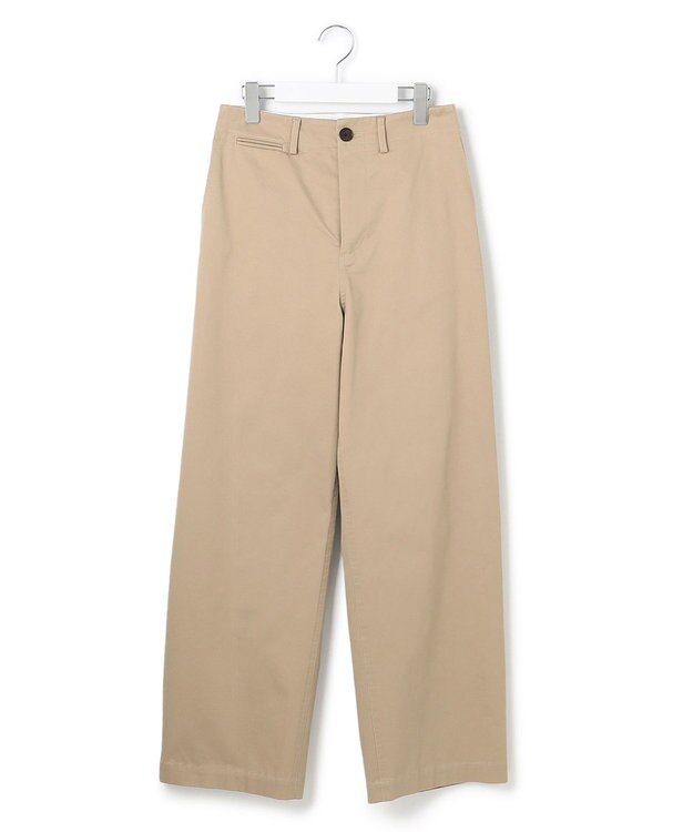 23区 コットンギャバ チノ パンツ ベージュ