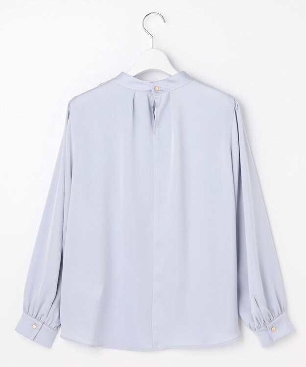 ANY SIS 【4WAY】長袖 ボウブラウス ライトブルー