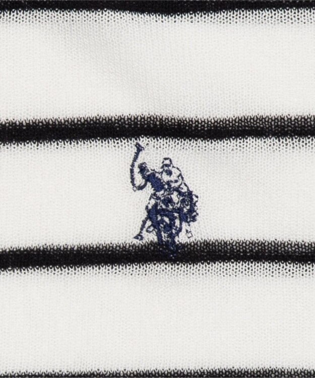 WEGO U.S. POLO ASSN.別注 シアーカーデ ホワイトボーダー