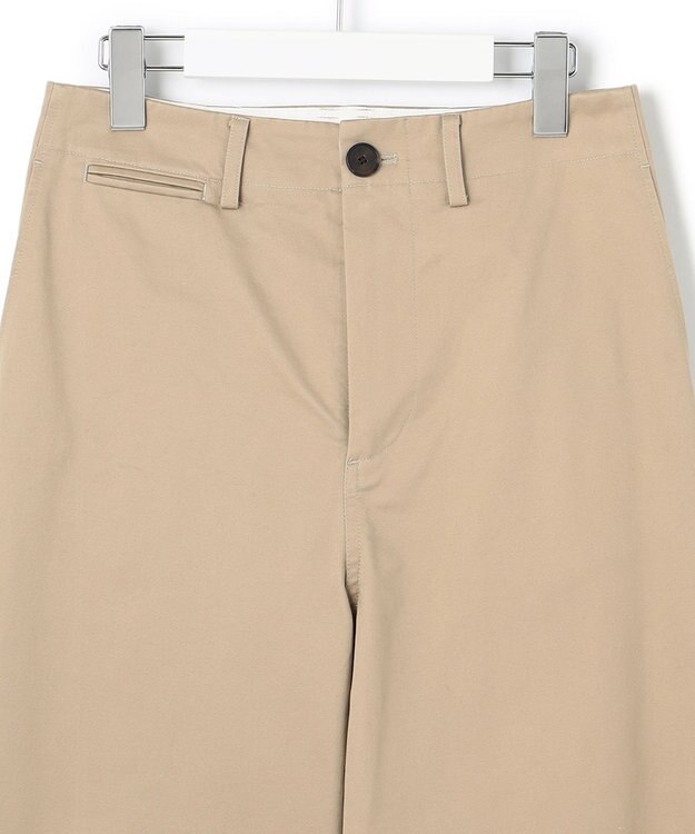 23区 コットンギャバ チノ パンツ ベージュ