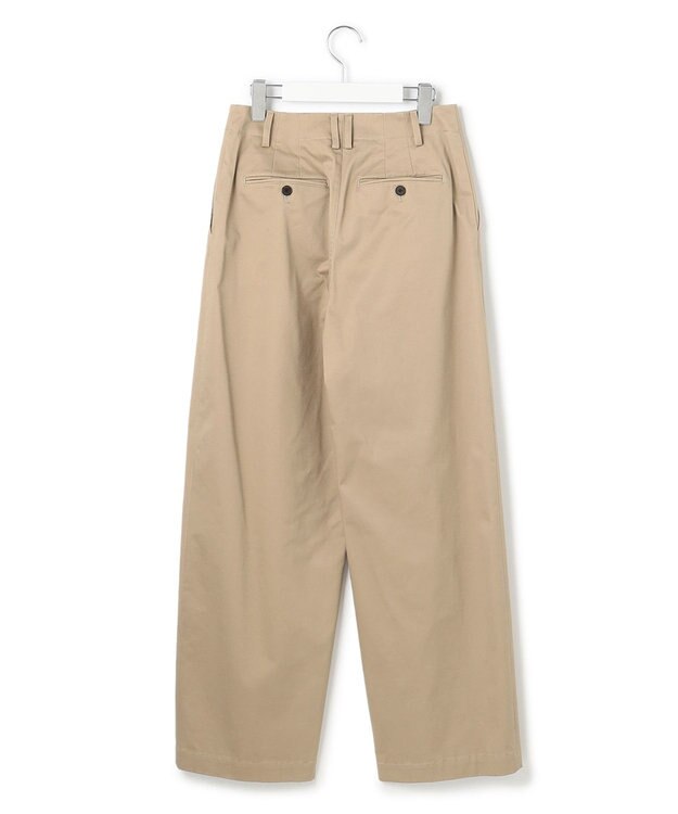 23区 コットンギャバ チノ パンツ ベージュ