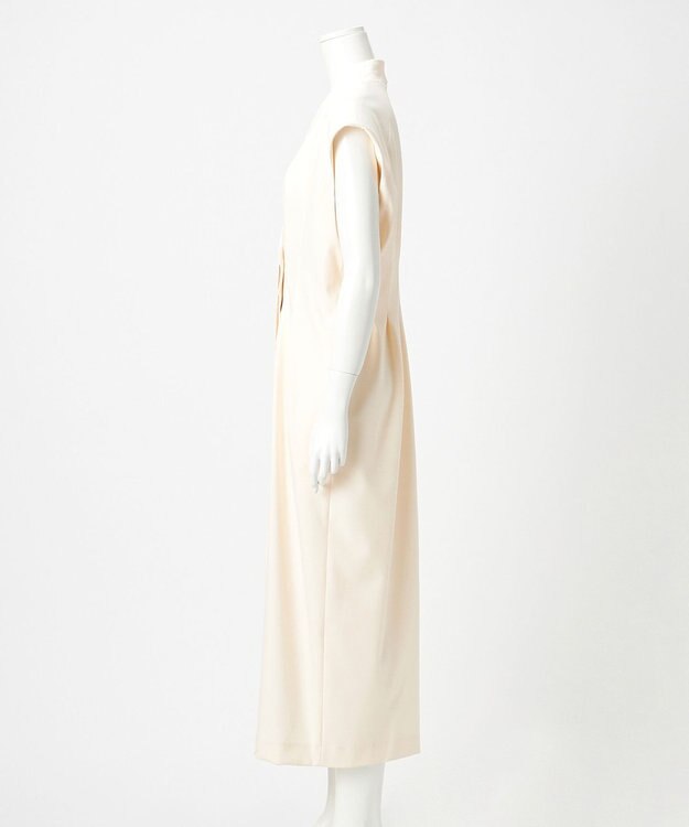 23区 【エステータ】マットクレープジョーゼット ワンピース エクリュ