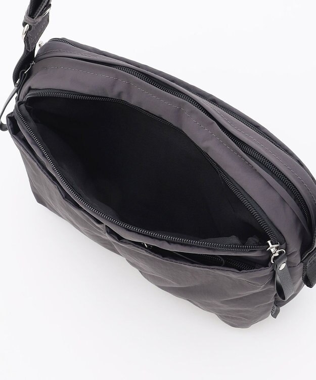 LA BAGAGERIE 【MONICA】フロントポケットショルダーバッグ ダークグレー