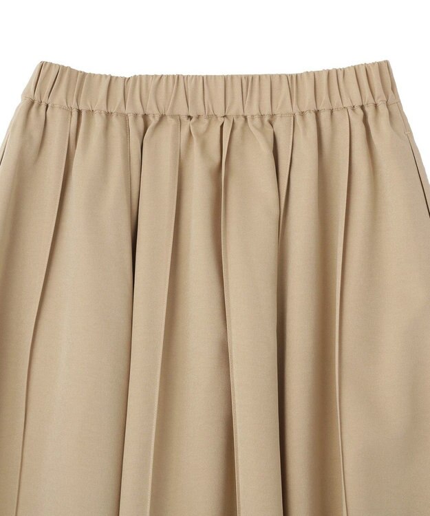 Green Parks ＳＥＴ２点スキッパーブラウス＋プリーツスカート Beige