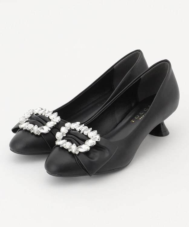 TOCCA 【WEB限定カラーあり】BIJOUX RIBBON PUMPS パンプス ブラック系
