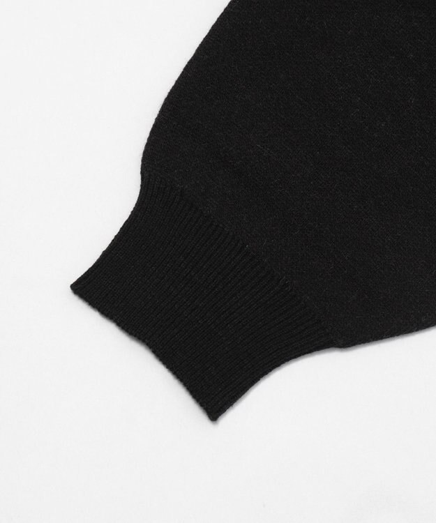 WEGO オープンショルダーナンバリングニット ブラック