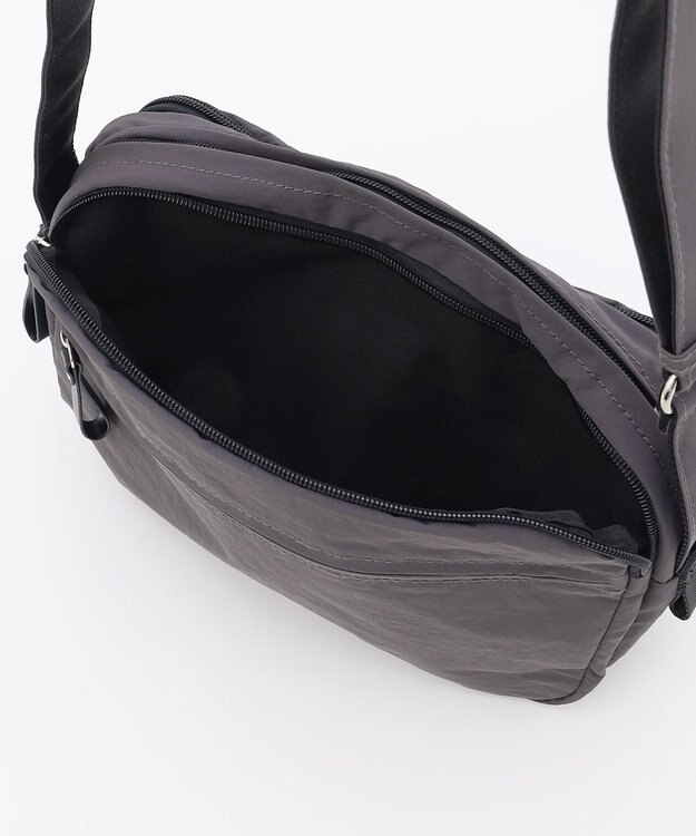 LA BAGAGERIE 【MONICA】フロントポケットショルダーバッグ ダークグレー