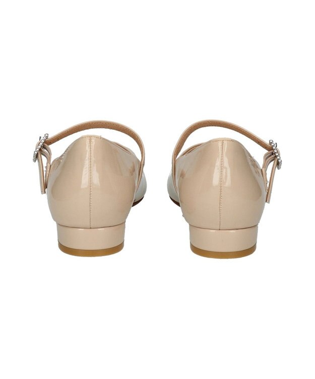 Bridget Birkin 【Bridget Birkin】ビジューメリージェーンレインパンプス ベージュエナメル