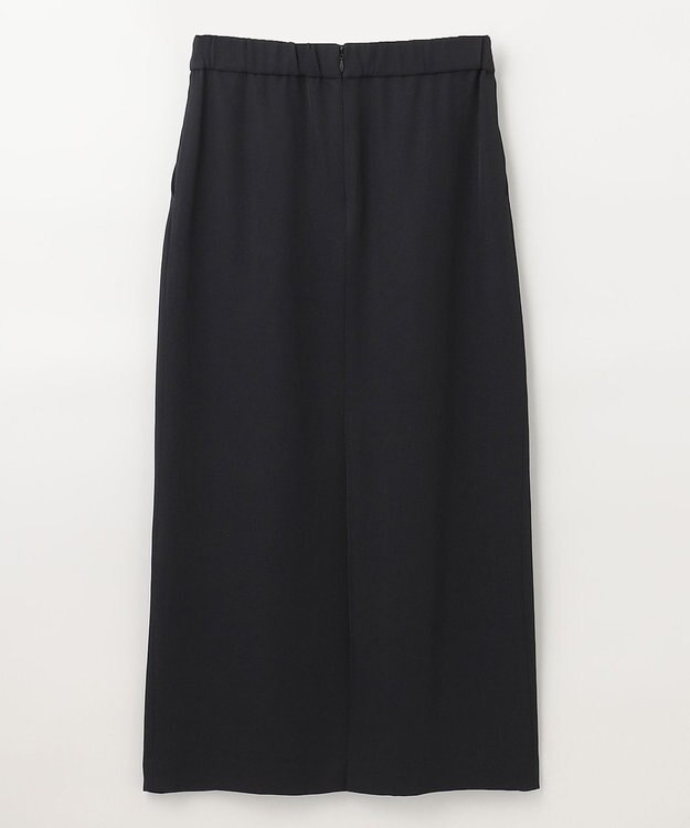 NAVE 【ReNAVE　洗える】アセテートギャバスカート ブラック