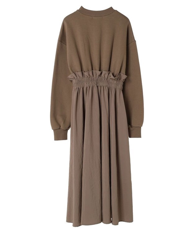 Green Parks ・ＳＵＧＡＲ　ＳＰＯＯＮ　ドロストドッキングワンピ Brown