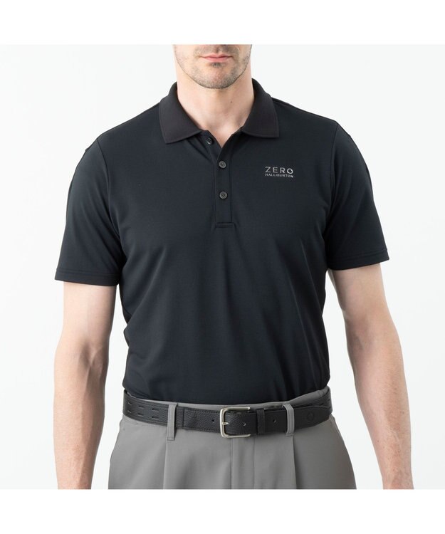 ZERO HALLIBURTON 鹿の子ポロシャツ ZHG-M6S4a 85187 ブラック
