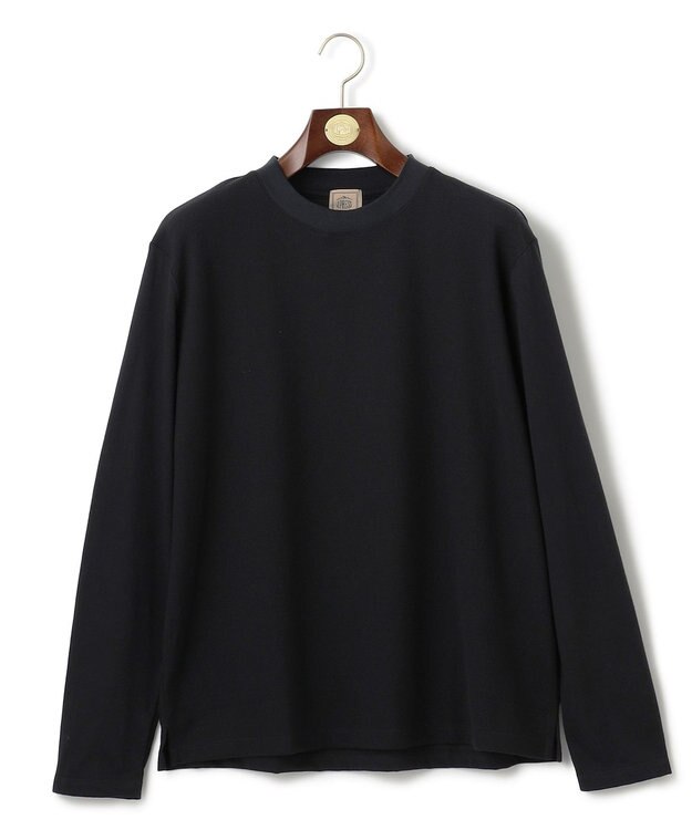 J.PRESS MEN 【ビジネス対応】【J.PRESS PREMIUM JERSEY】無地 ロングスリーブTシャツ ブラック系