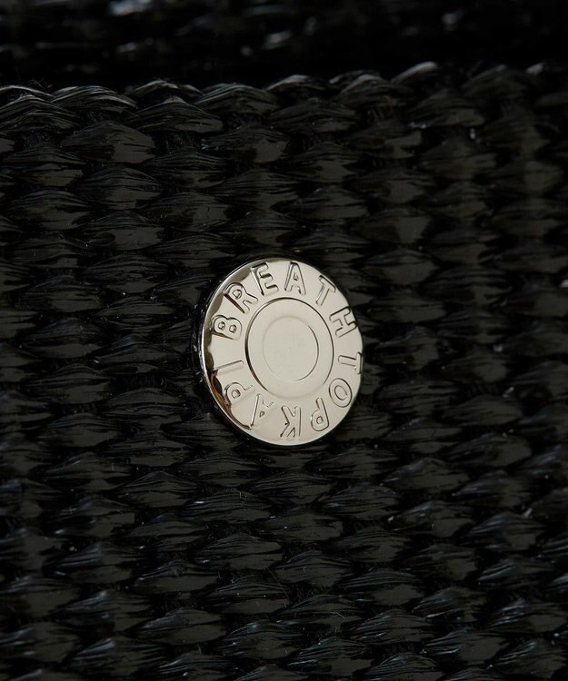 TOPKAPI 【Breath TOPKAPI】レザーハンドル ショルダー付き トート カゴバッグ ブラック