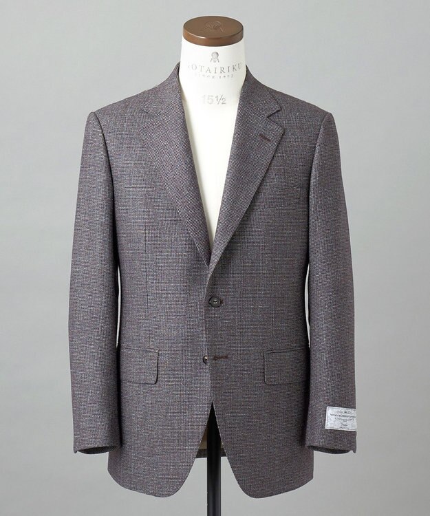 GOTAIRIKU 【CANONICO/カノニコ】 ヴィンテージ サキソニー3ピーススーツ （ブラウンミックス） ダークブラウン系8