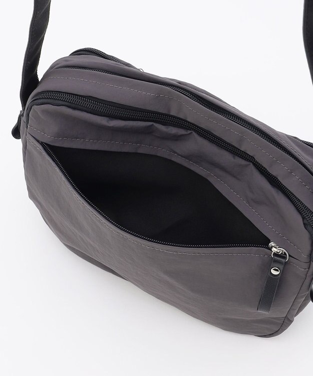 LA BAGAGERIE 【MONICA】フロントポケットショルダーバッグ ダークグレー