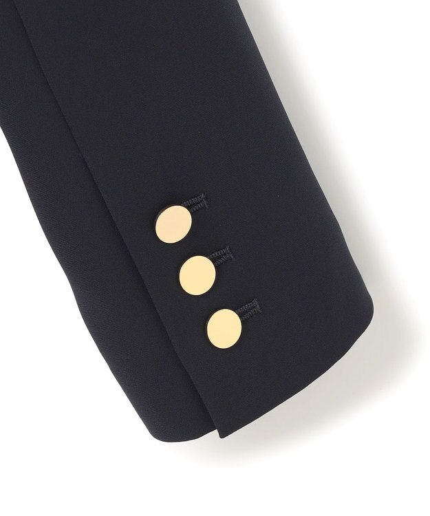 BEIGE， 【洗える・大人百花 春号掲載】JASMINE / ゴールドボタンダブルジャケット Navy