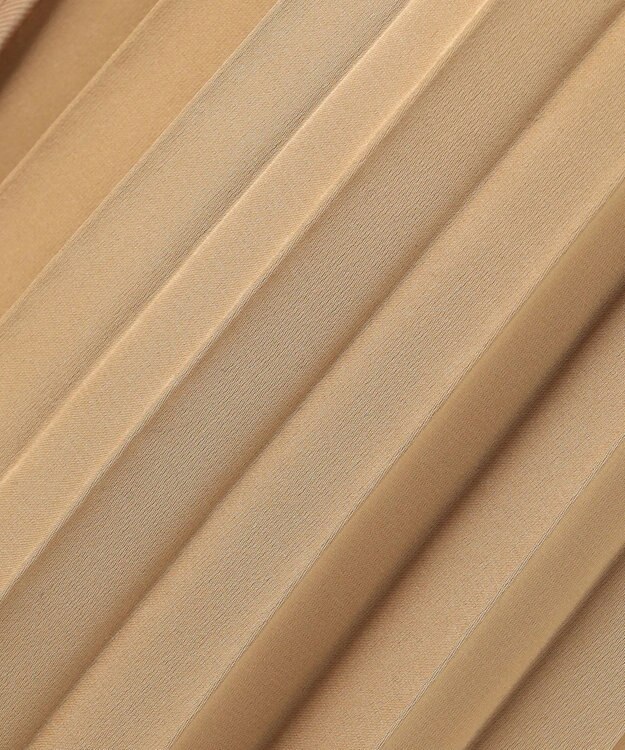 Feroux 【洗える】プリーツコンビ スカート ベージュ系