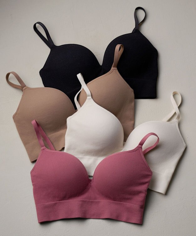 WACOAL ノンワイヤーブラ 【GOCOCi ゴコチ】 ぴったりフィット アンダー部分のズレを軽減 洗濯機洗い可能(ネット使用) ブラトップ レディース ハーフトップ CGG255 /ワコール ロマンピンク