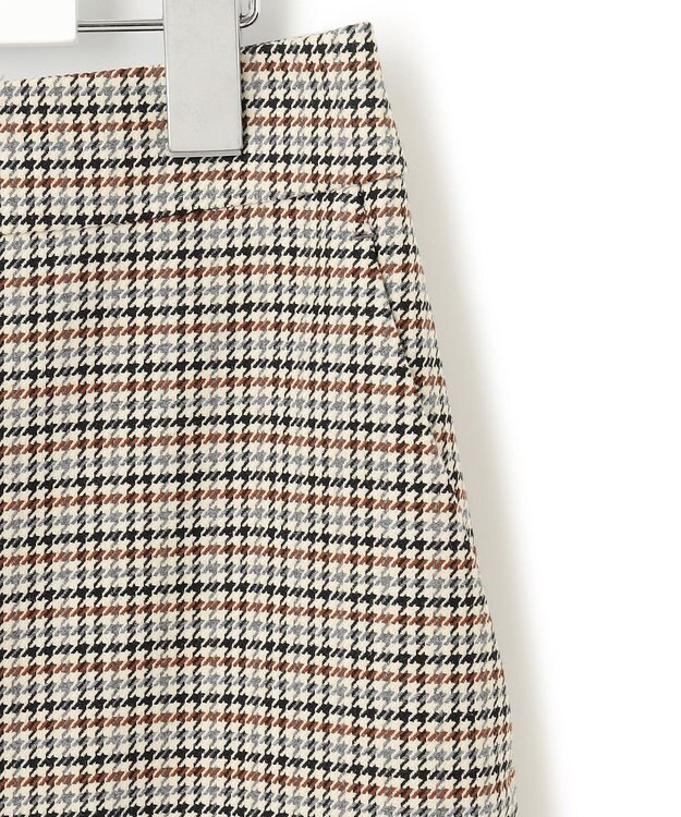 23区 L ガンクラブチェック タイトスカート ダークブラウン系3