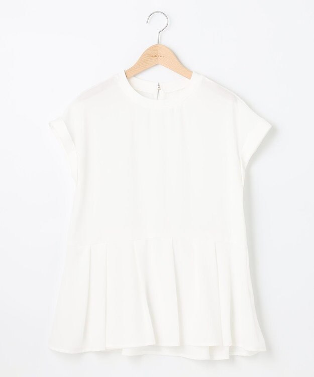 SHARE PARK LADIES 【洗える】ジョーゼットブラウス ホワイト系