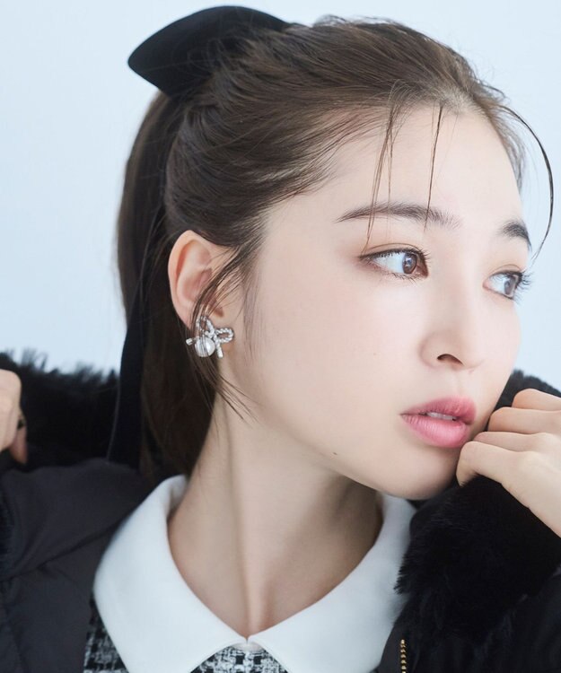 TOCCA PROMISE PEARL RIBBON EARRINGS イヤリング シルバー系