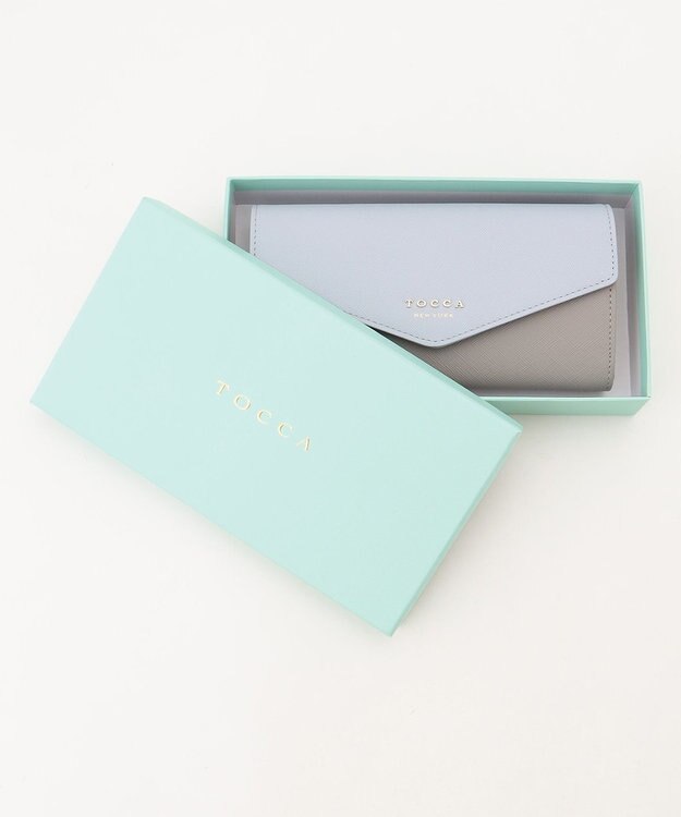 TOCCA LETTERA LONG WALLET 長財布 ブルー系