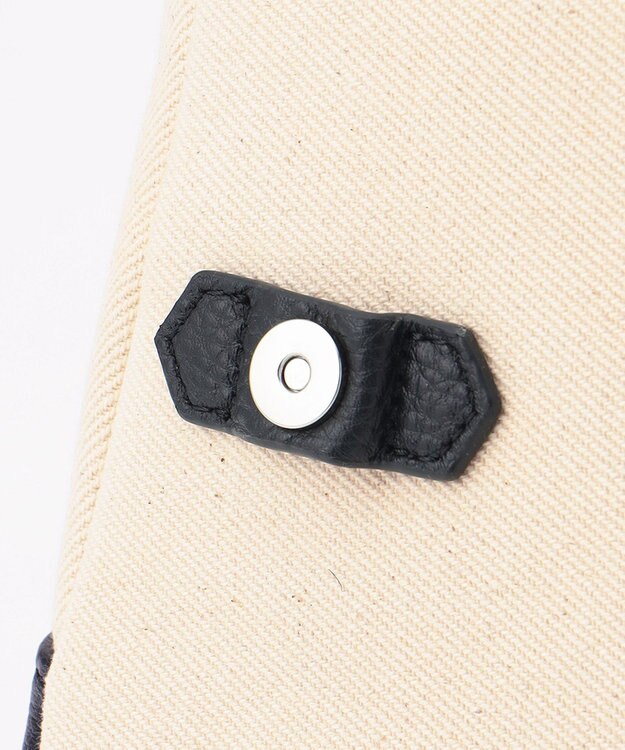 J.PRESS MEN レザーコンビショルダーバッグ アイボリー系