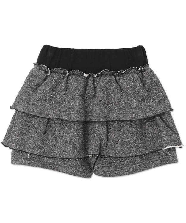 WEGO ティアードビジューミニスカパン ブラック