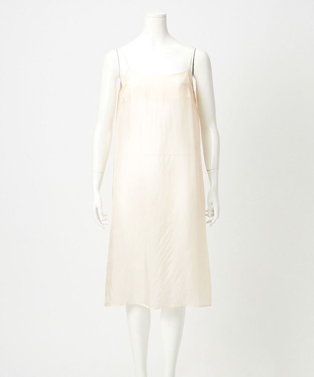 23区 【エステータ】マットクレープジョーゼット ワンピース エクリュ