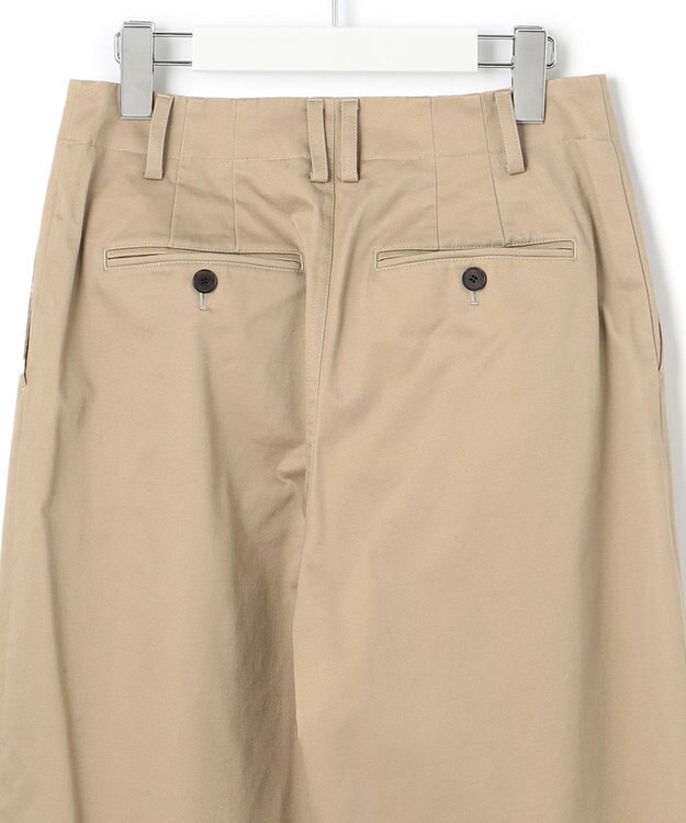 23区 コットンギャバ チノ パンツ ベージュ