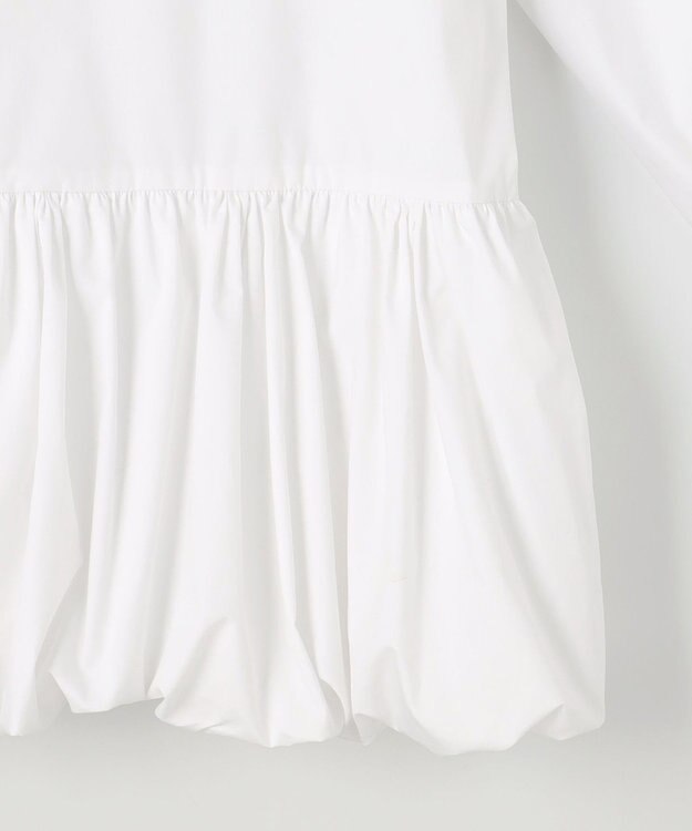 #Newans バルーンヘムブラウス ホワイト