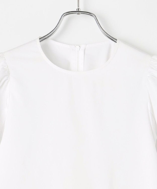 #Newans バルーンヘムブラウス ホワイト