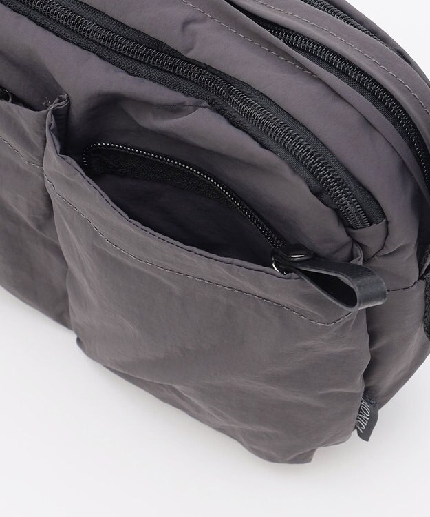 LA BAGAGERIE 【MONICA】フロントポケットショルダーバッグ ダークグレー