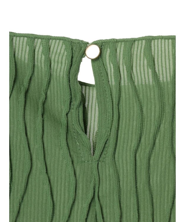 Green Parks ・Ｐｅｔｉｔ　Ｆｌｅｕｒ　ウェーブメロープルオーバー Green