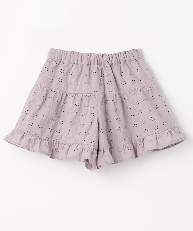 ANY KIDS オーバーレースキュロット ラベンダー系