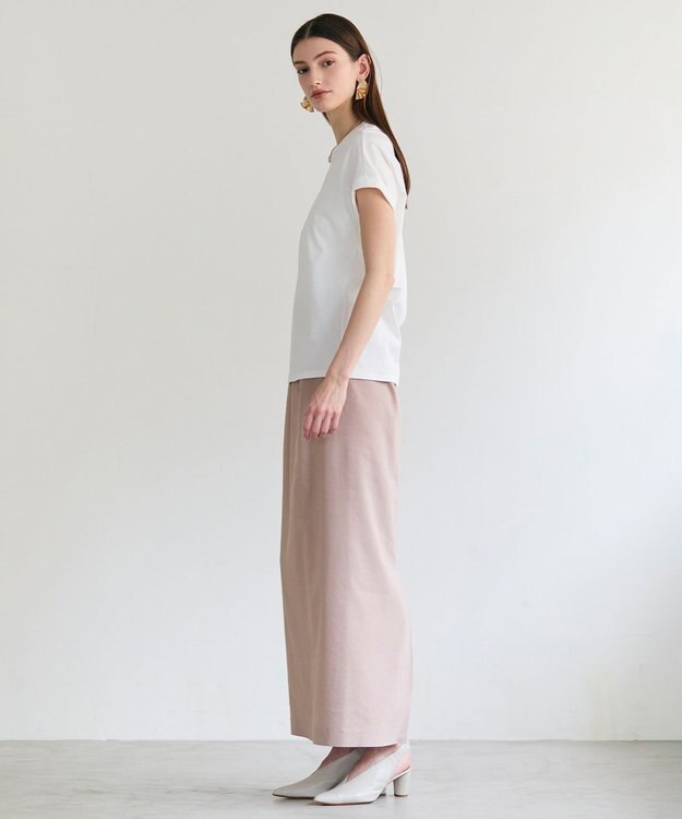 BEIGE， BORNA / コットンスムースTシャツ Off