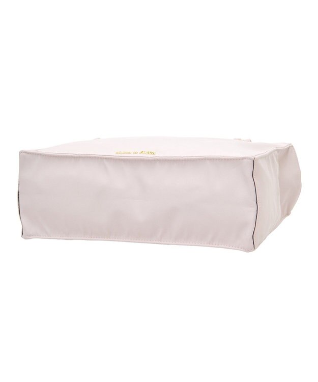 Maison de FLEUR サイドポケットフリルハンドルスクエアトートバッグ Grayish Pink