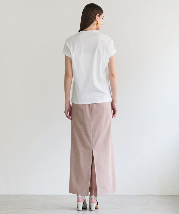 BEIGE， BORNA / コットンスムースTシャツ Off